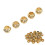 30x Zink-Legierung Haarperlen Dreadlocks Schmuck 5