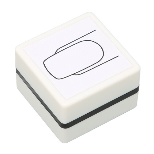 (Square Nails) Timbro Nail Art Dipinto a Mano con Coperchio 2