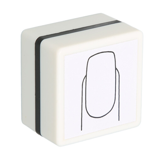 (Square Nails) Timbro Nail Art Dipinto a Mano con Coperchio 1