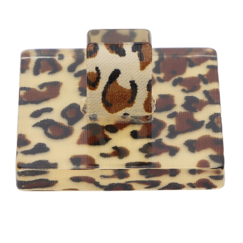 (Quadrilateral Shape) Herzförmiger Leopard-Druck Stand 1