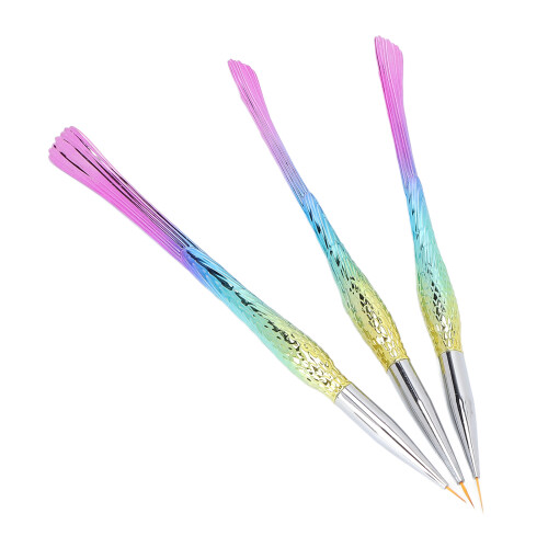 3x Nagellack-Pinsel 7/9/12mm 1