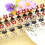 12x Strass-Haarclips Blume Kristall rutschfest 5
