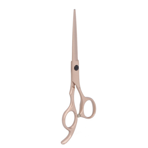Edelstahl Haarschneideschere Komfortgriff Roségold 2