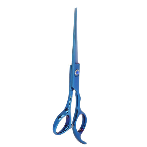 (Flat Scissors) Baardschaar RVS Dunschere Blauw 1