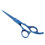 (Flat Scissors) Baardschaar RVS Dunschere Blauw 5