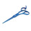 (Flat Scissors) Baardschaar RVS Dunschere Blauw 4