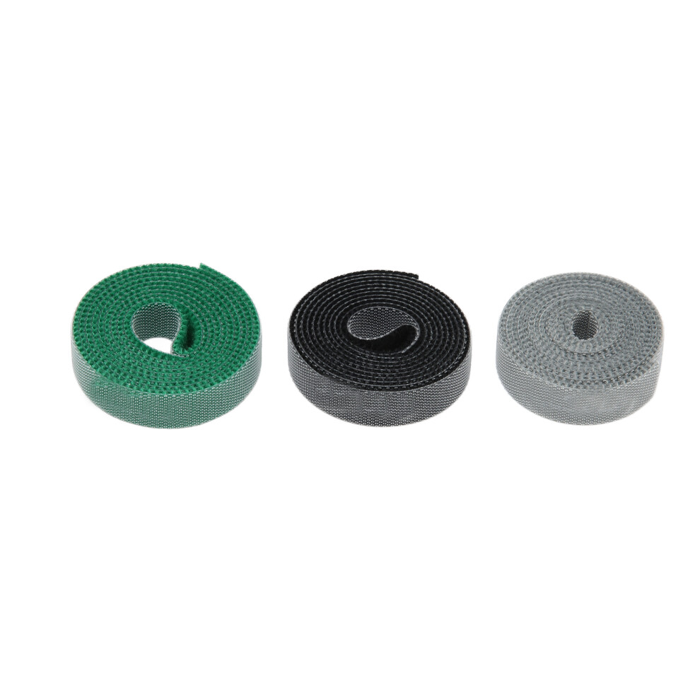 (3 Rolls) Japanese Style Cable Ties Adjustable Reusable Wire Management 3 Rolls 461605128306