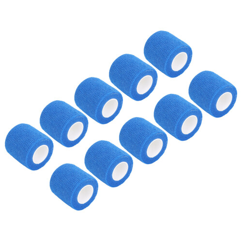 (Blue) 10Pcs Self Adhesive Elastic Bandage Multifunctional Sky Blue 2