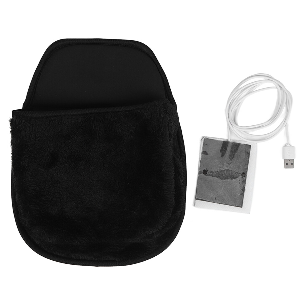 () Usb Heated Mouse Pad Hand Warmer Desk Accessory Black/Pink 461605128917