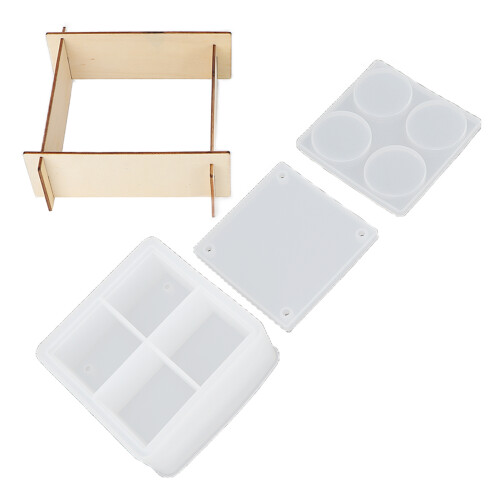 Multilayer Silicone Square Stackable Jewelry Organizer Mold 1