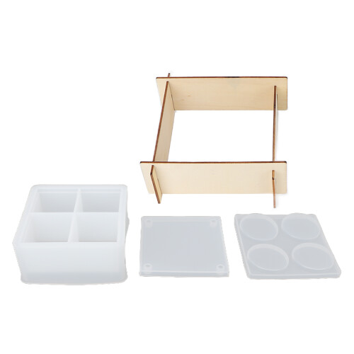 Multilayer Silicone Square Stackable Jewelry Organizer Mold 2