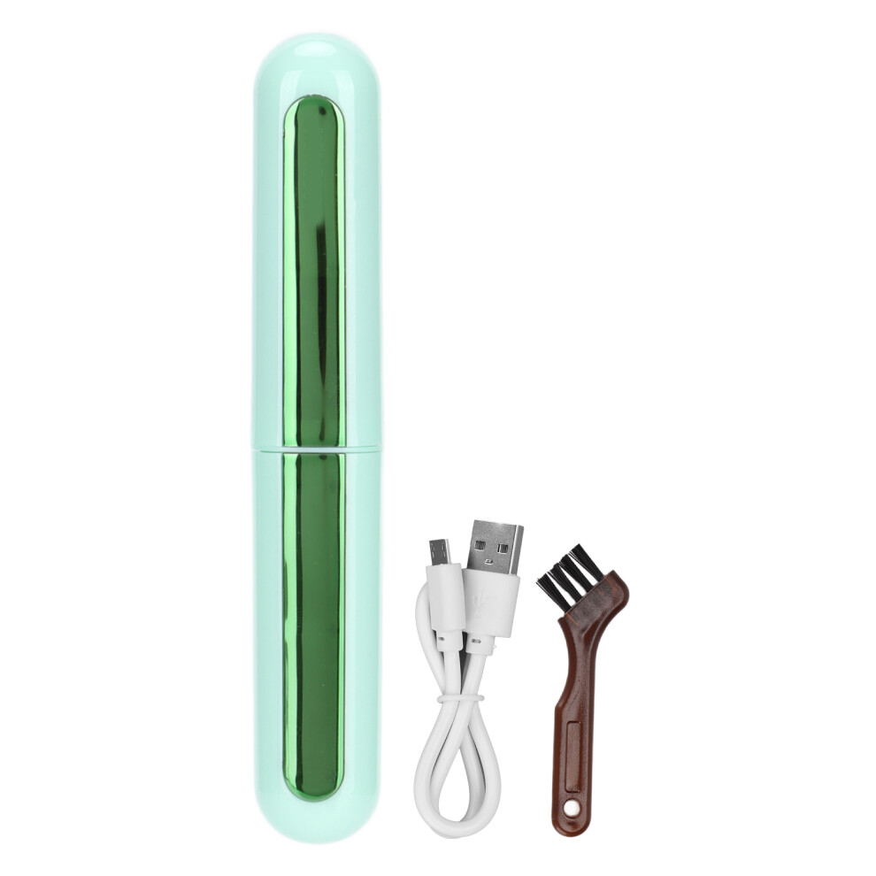 Green (Green) Usb Rechargeable Eyelash Curler Long Lasting Electric Heating
