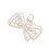 (Pearl) Clip Capelli Nodino Decorativo con Perline 3