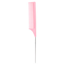 (Pink) Green Steel Pintail Rat Tail Comb for Barbershop