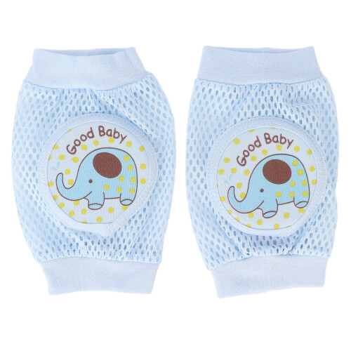 Baby Crawling Knee Pads Blue Elephant Anti-Fall
