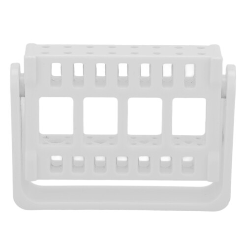 (White) Nageldesign-Bohrerhalter mit 16 Löchern (Schwarz)