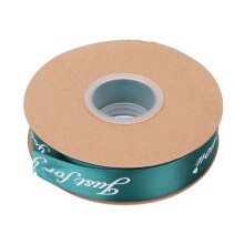 (Blackish Green) Satijnen Lint Blauw 2,5cm x 41m