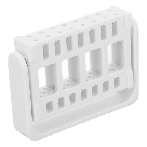 (White) Nageldesign-Bohrerhalter mit 16 Löchern (Schwarz) 2