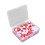 (Red) 74 st. flexibele haarkralen met doos, rood 3