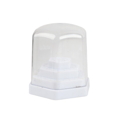 (White) 48-Gaten Nail Drill Bits Houder Opbergstandaard Wit