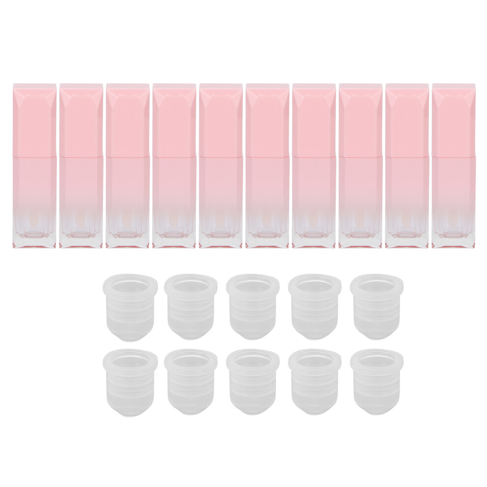 Pink 10 Pcs 6Ml Empty Lip Gloss Tubes Refillable Gradient