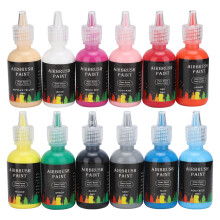 12 Colors Liquid Pigment Set DIY Paint Ink Dye Clothing Crafts 348ml