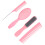 (Pink Box Packed) 4pcs Multifunctional Detangling Brush & Comb Set 3