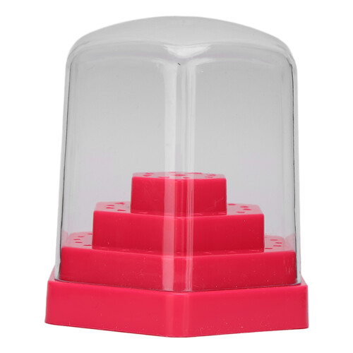 (Pink) 48-Gaten Nail Drill Bits Houder Opbergstandaard Wit 1
