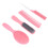 (Pink Box Packed) 4pcs Multifunctional Detangling Brush & Comb Set 4