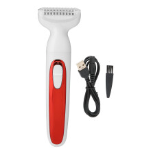(Red) Electric Hair Removal Shaver Waterproof Wet Dry Trimmer for Bikini