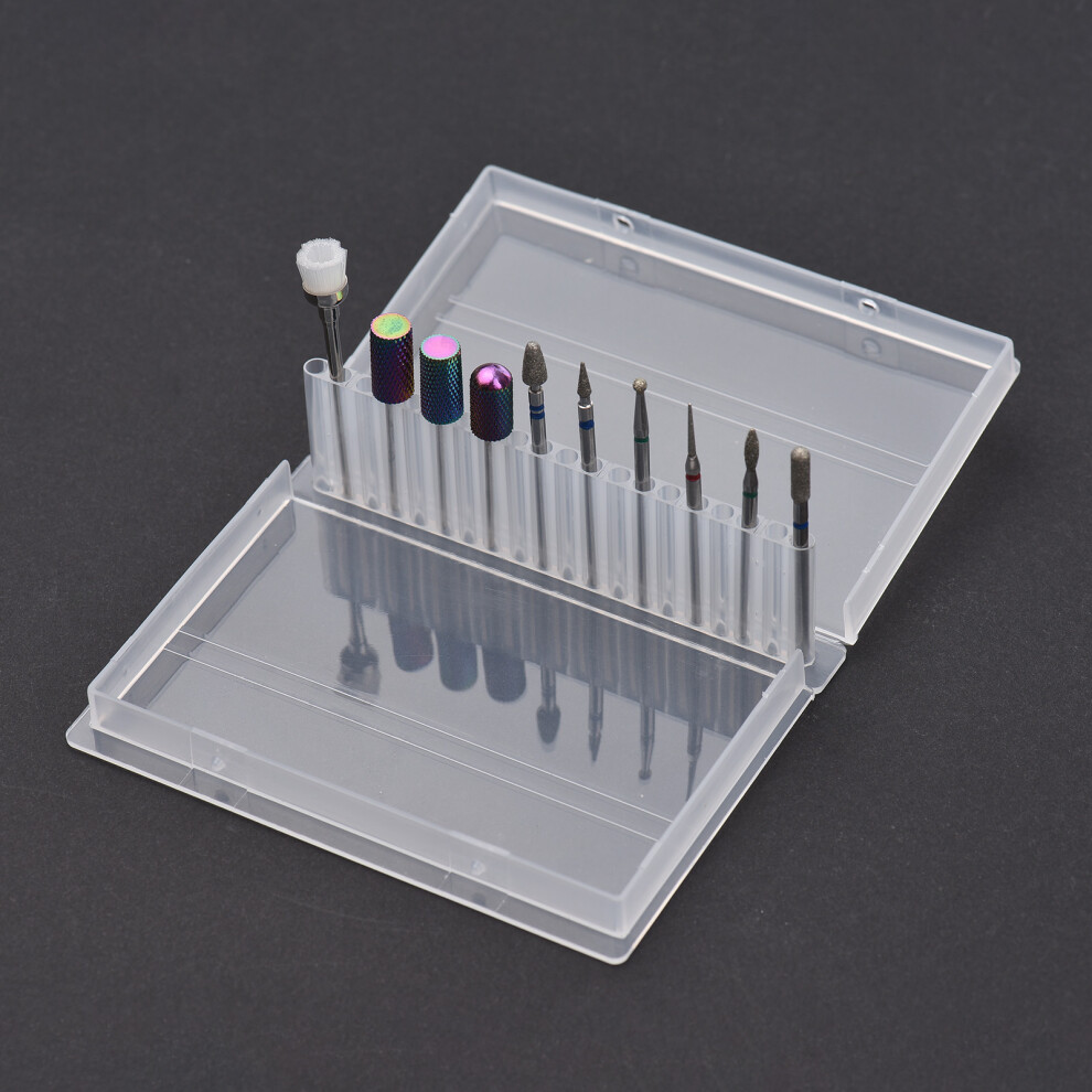 Nail Drill Bit Set Tungsten Steel 30pcs Electric Nail Tool Kit
