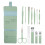 12-delig roestvrijstalen manicure set mint 1