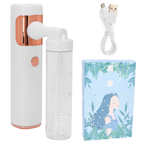 (White) Kleine Oplaadbare Handatomizer Elektrisch Wit