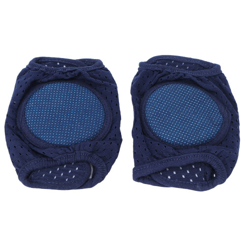(Navy Blue) Baby Crawling Pads Soft Cotton Elastic Knee Protector Navy
