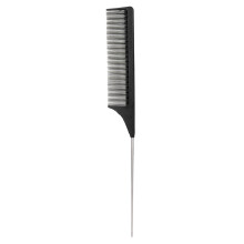 (Black) Green Steel Pintail Rat Tail Comb for Barbershop