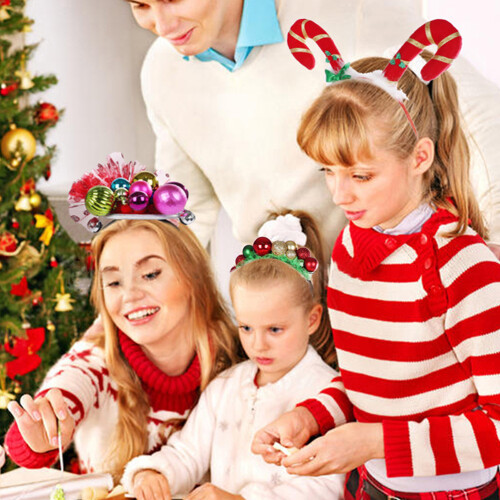 Weihnachts-Haarband mit Pailletten - Geschenk für Kinder 2