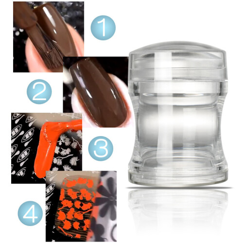 Nagelkunst-Stempel-Set DIY Transparent Silikon 1