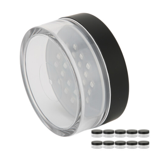 10PCS Plastic Loose Powder Jars Cosmetic Sample Containers 1
