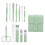 12-delig roestvrijstalen manicure set mint 2