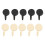 (Black+White) 10x Transparente Haft-Wandhaken 1