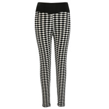 (XL) High Waisted Butt Lifting Yoga Pants Workout Black White XL