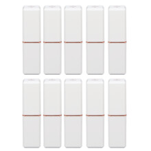 10pcs Portable Empty Lipstick Tube DIY Refillable Balm Container