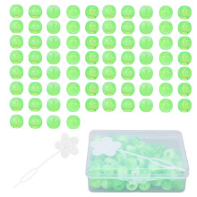 (Green) 74 Stk Haarflechtperlen Dreadlock Zubehör Gelb