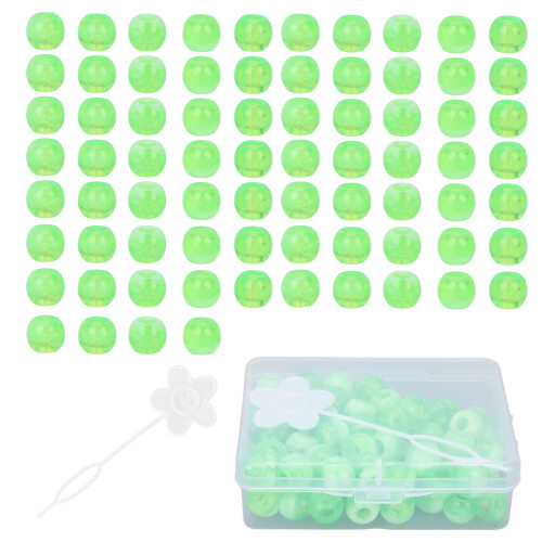 (Green) 74 Stk Haarflechtperlen Dreadlock Zubehör Gelb