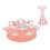 (Pink) Magnetic Pink Nail Tips Stand Holder 4