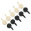 (Black+White) 10x Transparente Haft-Wandhaken 4