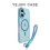 (iPhone 14, blue) For iPhone Case Rose Jelly Magnetic with Strap 3