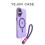 (iPhone 15, Purple) For iPhone Case Rose Jelly Magnetic with Strap 3