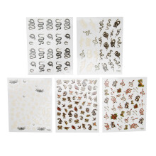 5x Zelfklevende Slang Nagelstickers