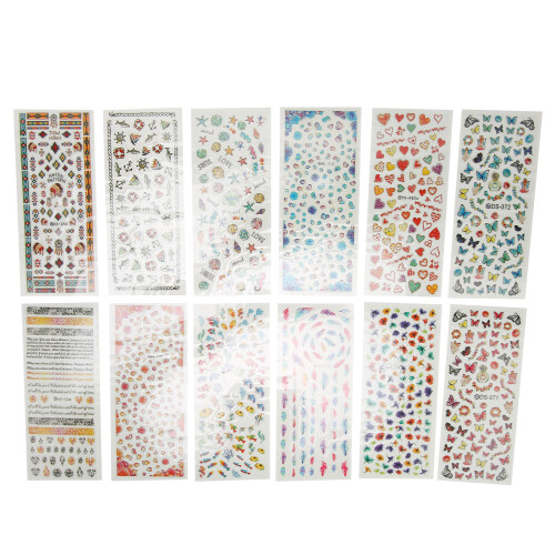 12x Duizelfriendly Nagelstickers
